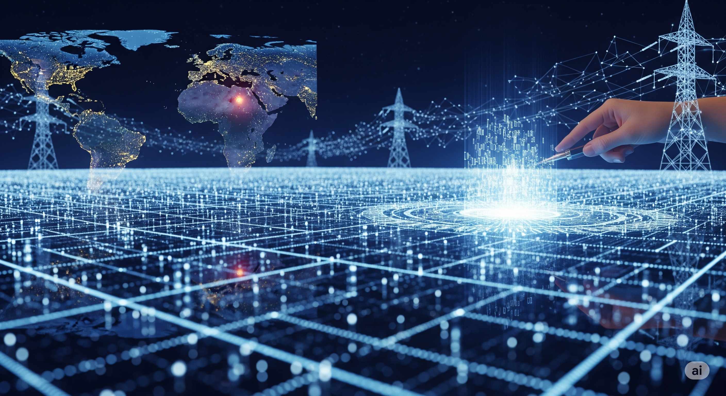 Visual representation of data being permanently written to blockchain blocks with cryptographic hashes